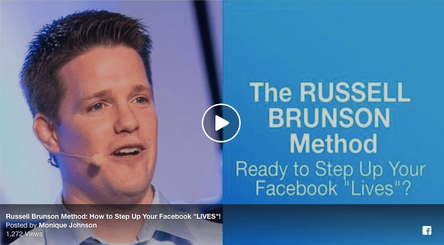 Russell Brunson Method: 5 Steps to Step Up Your Facebook “Lives”